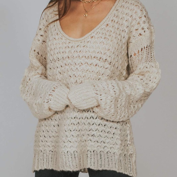 Free People Crashing Waves Pullover Sweater - Picture 5 of 5